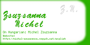 zsuzsanna michel business card
